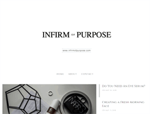 Tablet Screenshot of infirmofpurpose.com